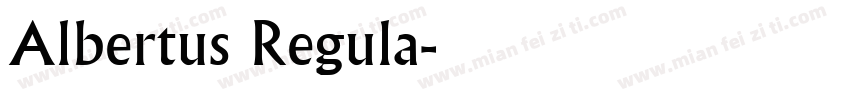 Albertus Regula字体转换